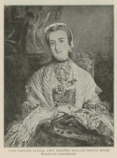 Lady Caroline Lennox, pierwsza baronowa Holandia autorstwa Joshua Reynolds