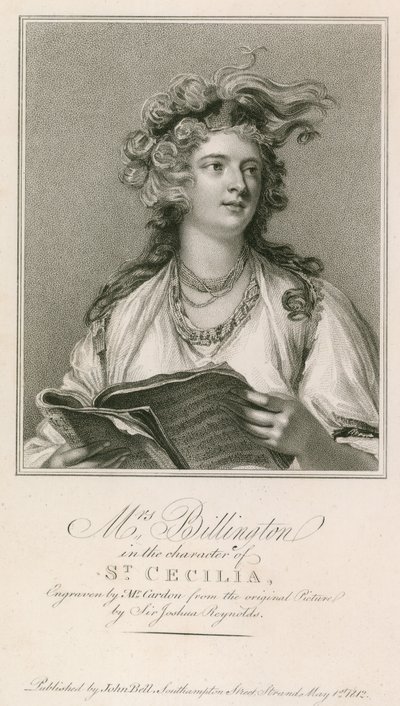 Pani Billington w postaci św. Cecylii autorstwa Joshua Reynolds