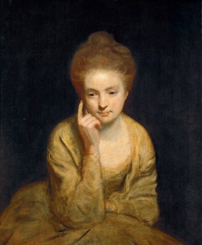 Neoklasycyzm: Studium portretowe młodej damy par Reynolds, Sir Joshua (1732-1792) autorstwa Joshua Reynolds