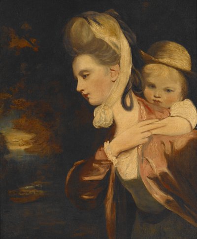 Na barana (pani Payne Gallaway i dziecko) (kopia) autorstwa Joshua Reynolds