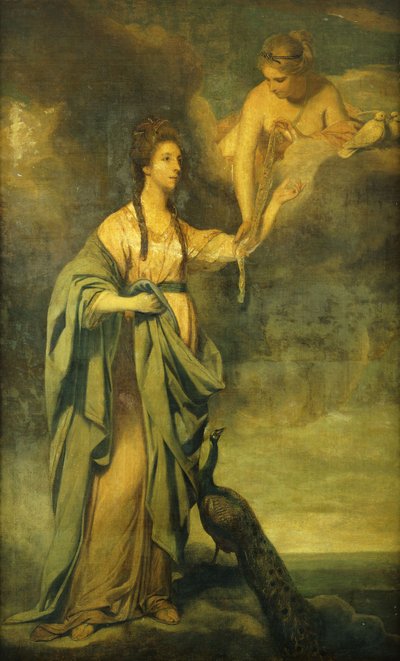 Portret Annabelli, Lady Blake jako „Juno odbiera Cestus z Wenus”, c.1769 autorstwa Joshua Reynolds