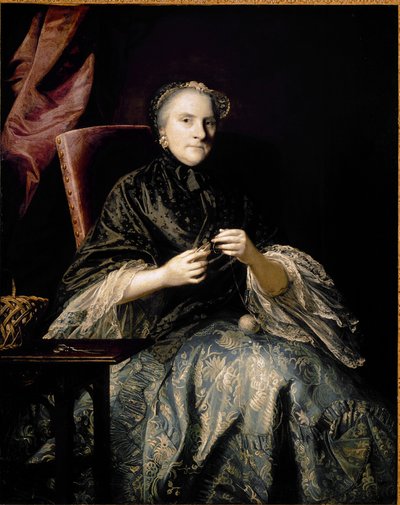 Portret Anny, drugiej hrabiny Albemarle wykonującej węzły (olej na płótnie) autorstwa Joshua Reynolds