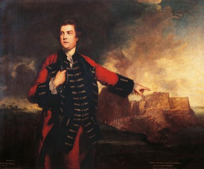 Portret brytyjskiego generała Williama Keppela szturmującego zamek Morro, obraz Joshua Reynoldsa (1723-1792) autorstwa Joshua Reynolds