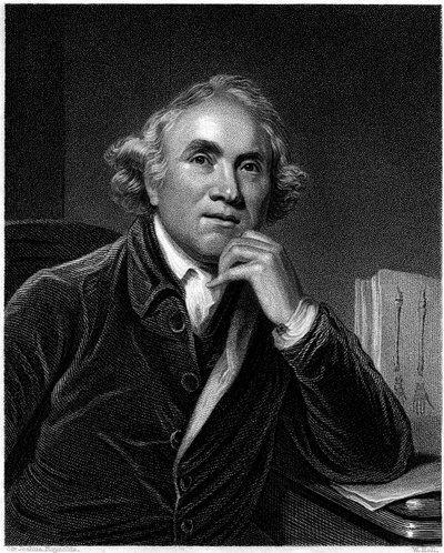 Portret Johna Huntera, wyryty przez Williama Holla, ok. 1830 r. autorstwa Joshua Reynolds