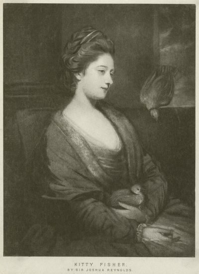 Portret Kitty Fisher (grawiura) autorstwa Joshua Reynolds