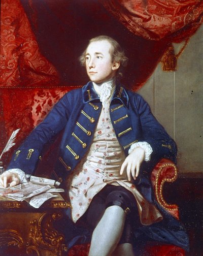 Portret Warrena Hastingsa (1732 - 1818). Obraz Joshuy Reynoldsa. 1766 - 1768. Londyn, Narodowa Galeria Portretów. autorstwa Joshua Reynolds