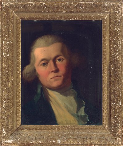 Portret dżentelmena, do biustu, w niebieskim płaszczu i żółtej kamizelce autorstwa Joshua Reynolds