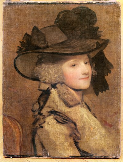 Portret kobiety w czarnym kapeluszu autorstwa Joshua Reynolds