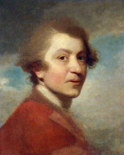Portret artysty, głowa i ramiona, w czerwonej sukni doktora prawa i białym magazynie - niedokończony, autorstwa Joshua Reynolds