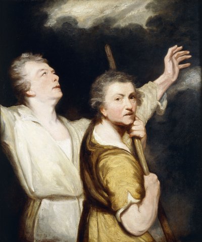 Portret Artysty i Thomasa Jervais jako Adorujących Pasterzy, autorstwa Joshua Reynolds