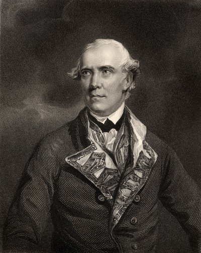 Kontradmirał Samuel Barrington, grawerowany przez H.T. Ryall, z „Narodowej Galerii Portretów, tom IV”, wydana ok. 1820 r. autorstwa Joshua Reynolds