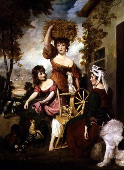 Wieśniacy, Rodzina Machil (olej na płótnie) 1788 autorstwa Joshua Reynolds