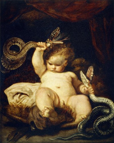 Niemowlę Herkules, autorstwa Joshua Reynolds