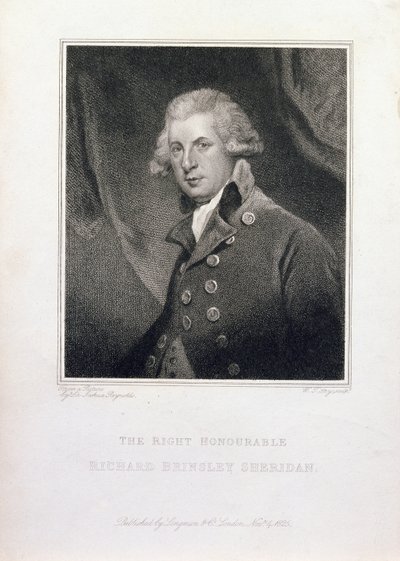 Wielce Szanowny Richard Brinsley Sheridan, 1825 autorstwa Joshua Reynolds