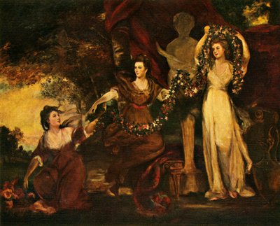 Trzy Gracje, 1773, c1912 autorstwa Joshua Reynolds