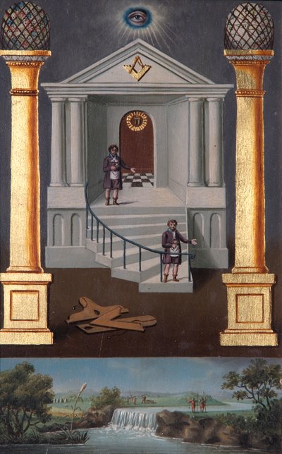 Masońska tablica kreślarska II stopnia, 1819 autorstwa Josiah Bowring