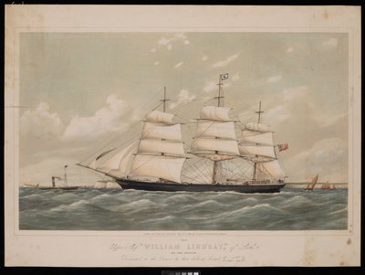 Kliper Wiliam Lindsay z Leith, 970 ton, rejestr..., 27 lutego 1868 r, autorstwa Josiah Taylor