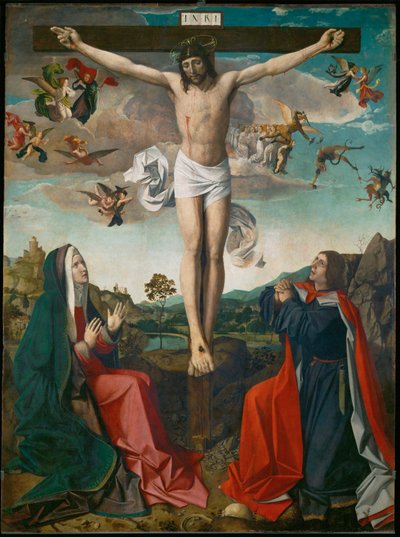 Kalwaria, szczegóły autorstwa Josse (fl.1493-1508) Lieferinxe