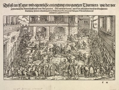 Turniej, 1565. autorstwa Josse Amman