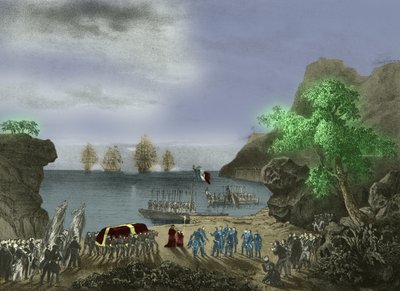 Trumna Napoleona opuszcza Świętą Helenę autorstwa Josse Photo