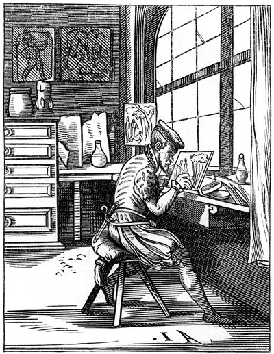 Iluminator, XVI wiek 1849. autorstwa Jost Amman