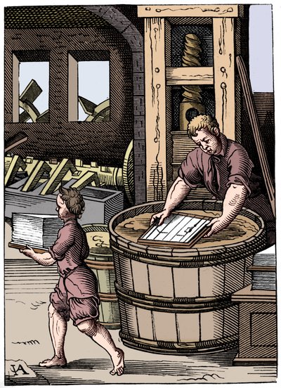 Papierniarz, XVI wiek, 1849 autorstwa Jost Amman