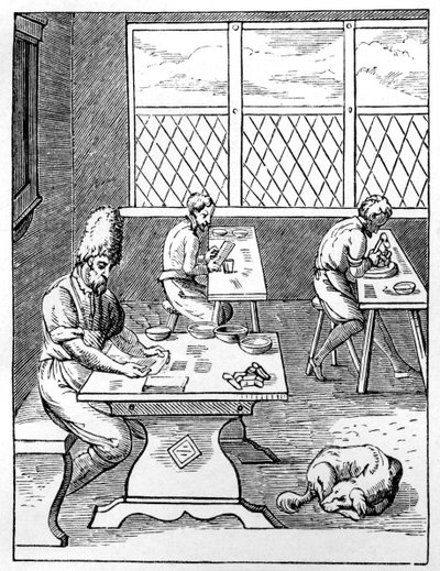 Szpilka i igła, c1559-1591 autorstwa Jost Amman