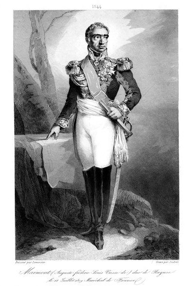 Auguste Frederic Louis Viesse de Marmont 1774-852, książę Ragusa i marszałek Francji, 1839. autorstwa Joubert