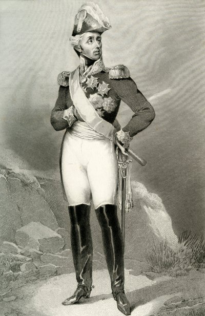 Louis Aloysius, książę Hohenlohe-Waldenburg-Bartenstein, 1804, 1839. autorstwa Joubert