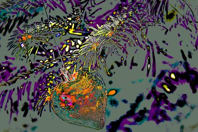 Ornament serca, 2015 (mixed media) autorstwa Joy Lions