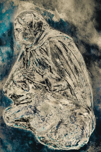 Sługa w żłobie (wieczór), 2016 (zdjęcie) autorstwa Joy Lions