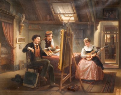 Pracownia Artysty, 1869. autorstwa Jozef Cornelius Correns