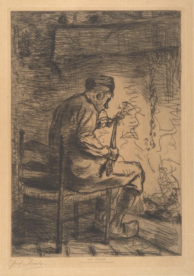 Palacz autorstwa Jozef Israëls