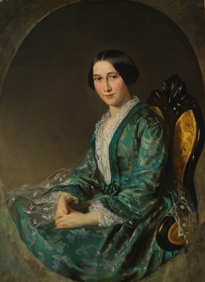 Jeanette Bloemen (1829-1915), żona amsterdamskiego maklera Hendrika Ludena (1822-1895) autorstwa Jozef Israëls