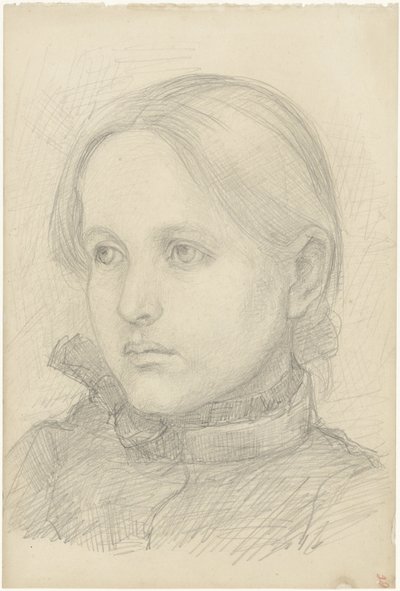 Portret dziewczynki autorstwa Jozef Israëls