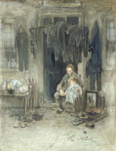 Syn starożytnego ludu autorstwa Jozef Israëls (signed by artist)