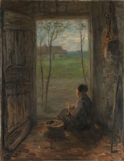 Scena Laren Scena życia w Laren autorstwa Jozef Israëls