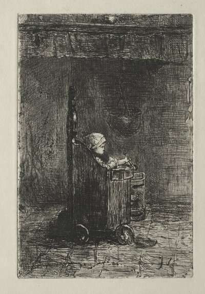 Dziecko na krześle. autorstwa Jozef Israëls