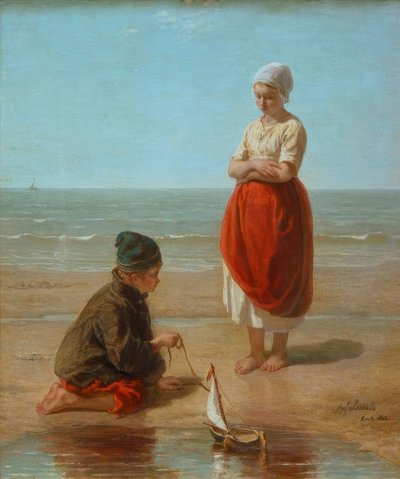 Dzieci rybaków / Dzieci morza autorstwa Jozef Israëls