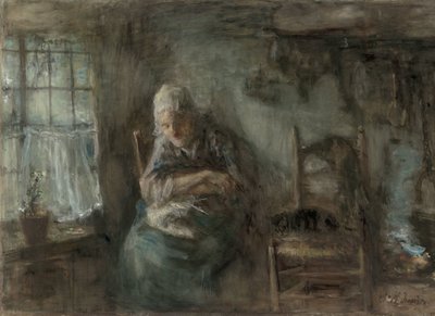 Stara rybaczka autorstwa Jozef Israëls
