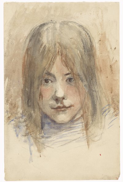 Portret dziewczyny autorstwa Jozef Israëls