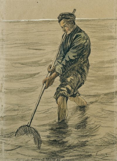 Rybak muszli, 1863-90 autorstwa Jozef Israëls