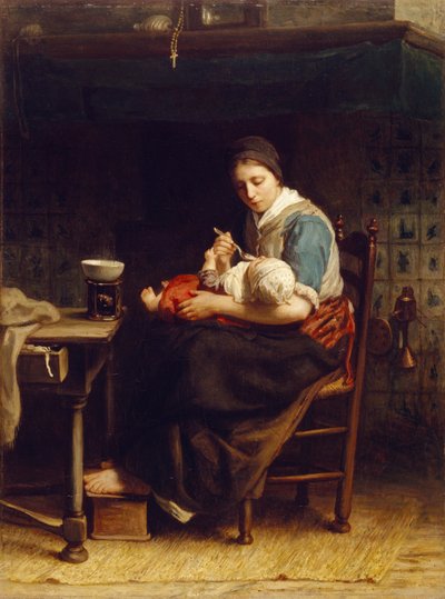 Chata Madonna, ok.1867 autorstwa Jozef Israëls