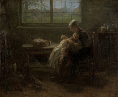 „Radość Macierzyństwa” (tytuł oryginalny) autorstwa Jozef Israëls