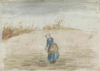 Kobieta w polu autorstwa Jozef Israëls