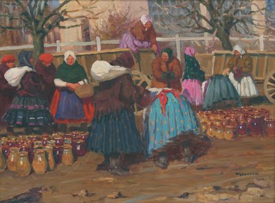 Rynek garnków autorstwa Jozef Teodor Mousson