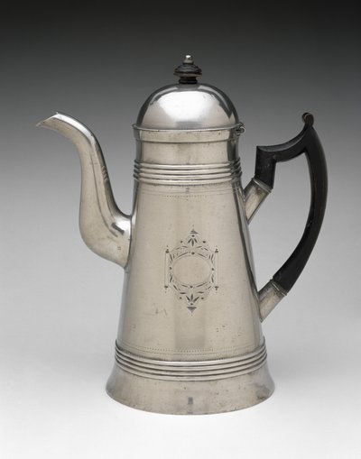 Czajnik, ok. 1814-1825 (cyna, drewno) autorstwa Jr. Ebenezer Smith