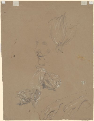Studia kobiety i jej sukni [verso] autorstwa Jr. Enoch Wood Perry
