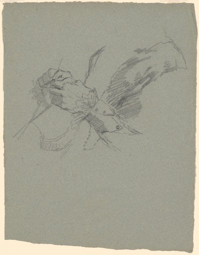 Studium robienia na rękach [recto] autorstwa Jr. Enoch Wood Perry