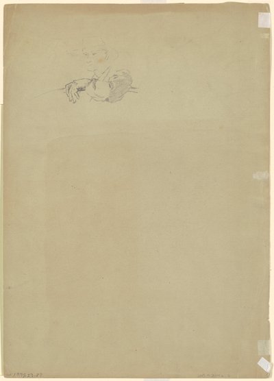 Studium rolnika [verso] autorstwa Jr. Enoch Wood Perry
